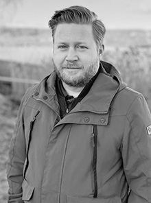 Porträtt på Emil Särenholm, projektledare på Södra Munksjön Utvecklings AB
