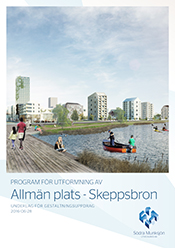 Framsida av programmet för utformning av allmän plats - Skeppsbron.